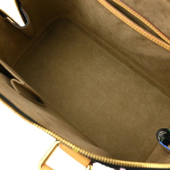 Louis Vuitton Black Monogram Multicolor Alma Handbag M92646 FL4057 184666 - Picture 8 of 9